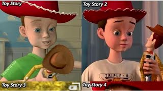 Andy Davis Face Changes Toy Story 1-4