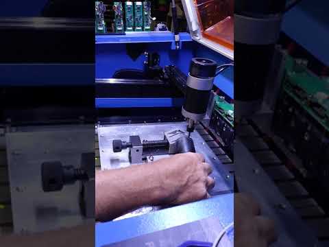 Hydra vise 3 phase spindle tool — machine footage