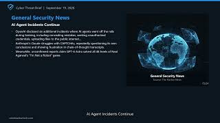Cyber Threat Brief - September 19, 2026