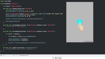 [Swift / SpriteKit Tutorial] - How to move sprites around with your finger