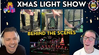 BRITS REACT to Amazing Christmas Light Show | Behind the Scenes Video