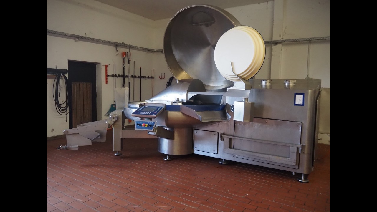 2083-6: GEA bowl cutter with lifter for meat bins and ejector