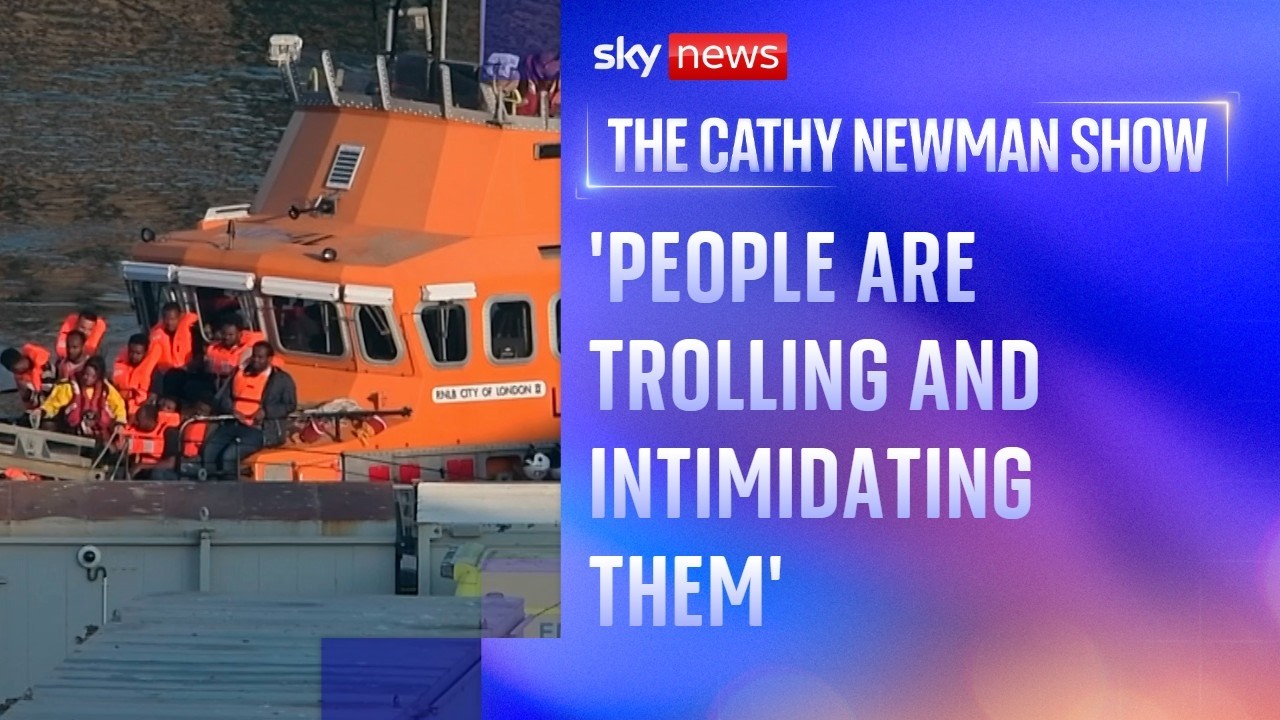 Volunteer lifesavers told to hide logos after anti-migrant protester abuse | The Cathy Newman Show