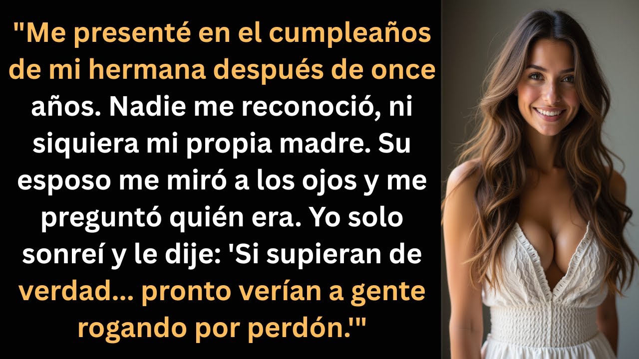 Aparecí en la fiesta de mi hermana tras 11 años… y nadie sabía quién era