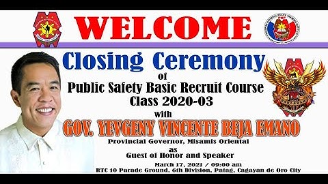 PSBRC CLASS 2020-04 RECOGNITION RITES