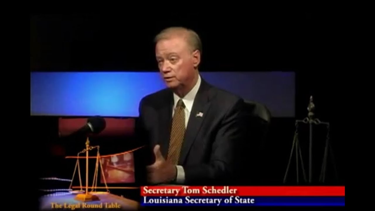 The Legal Roundtable: Voter Education (with Louisiana Secretary of State Tom Schedler) - YouTube