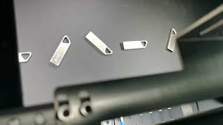 CCD camera automatic positioning marking assembly line USB flash disk fiber laser marking machine