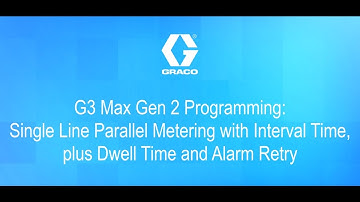 G3® Max Gen 2 Programming: Single Line Parallel with Interval Time