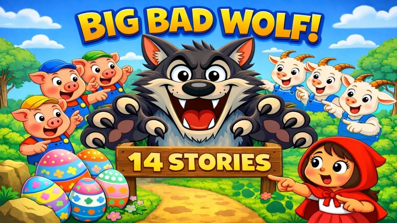 Big Bad Wolf Stories 🐺 | Classic Fairy Tales (3 Little Pigs, Goats & More!) | 1+ Hour