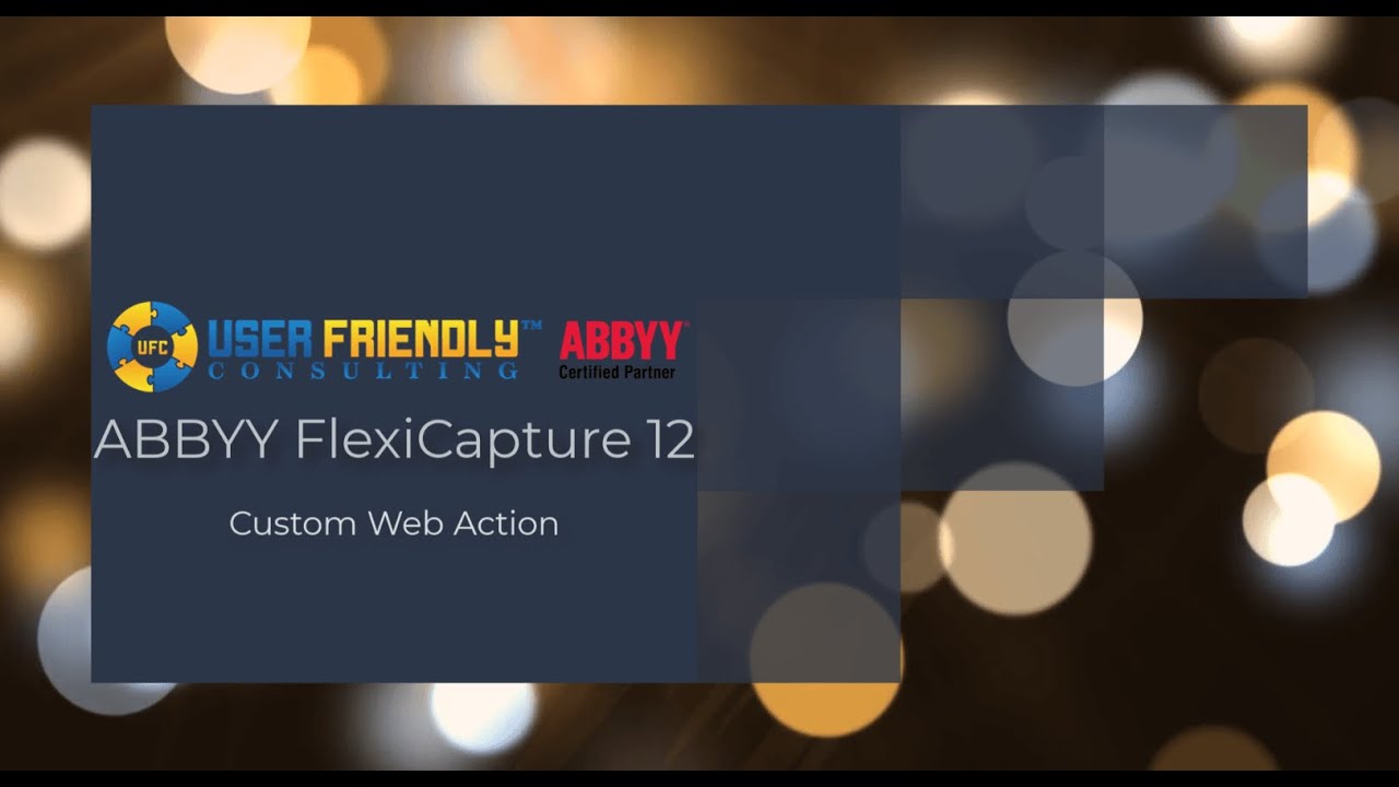 ABBYY FlexiCapture 12- Custom Web Action