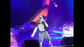 eminem, royce, and bruno mars lighters live@ lolla 2011