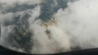 Plane shadow over the clouds.