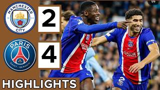 Manchester City Vs PSG (2-4)Extended HIGHLIGHTS | UEFA Champions league 