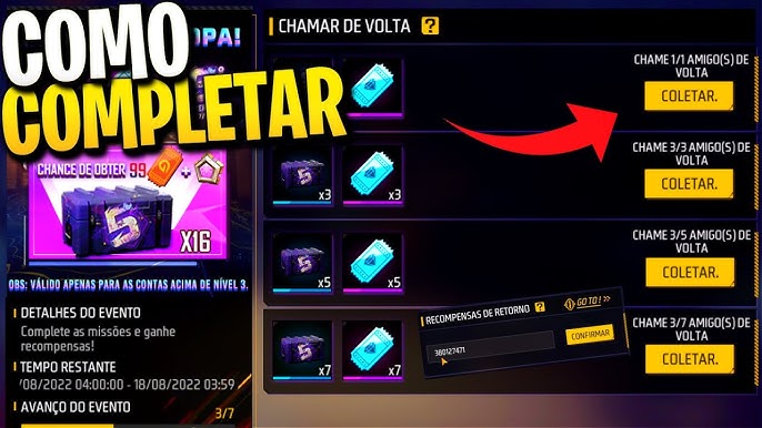 Chamar de Volta Free Fire: esta ferramenta completa rapidamente as