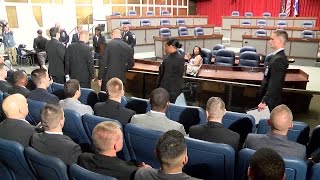 IMPD Chief Troy Riggs welcomes new recruit class.