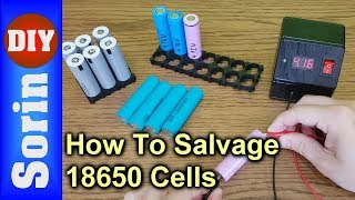 How To Test Salvaged 18650 Cells  From Laptop Batteries