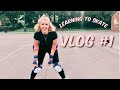 Rollerskating for the FIRST time // My first fall // Learning to skate VLOG #1