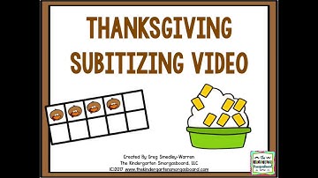 Thanksgiving Subitizing Video Slow Version