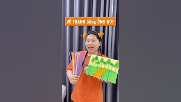 Vẽ tranh bằng ống hút siêu dễ, bạn nào cũng làm được nè 🙆🏻‍♀️ #leeciehayhoi