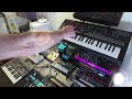 Vangelis style live jam  blade runner  hans zimmer  synthesizers  roland korg solina dualphase