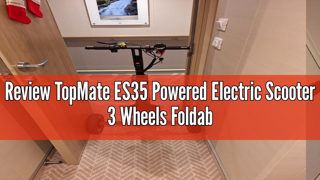 Review TopMate ES35 Powered Electric Scooter 3 Wheels Foldable Trike with Seat for Adults, Lightweig