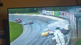 12 koga &amp; 13 holmes &amp; 71 jankowiak crash on area Menards series 2026