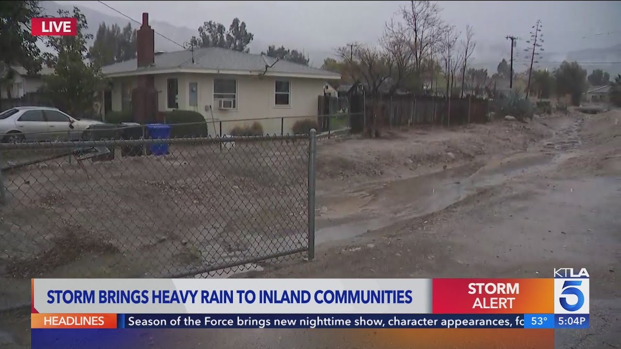 Storm brings heavy rain, snow to Inland Empire communities - YouTube