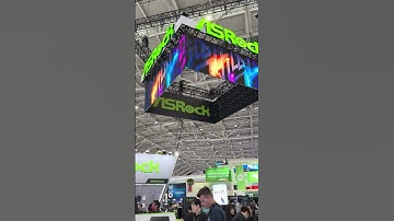 The ASRock booth at Computex! #gaming #desksetup #gamingpc #computex2025