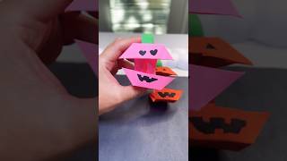 👉🏼Easy pumpkin 🎃 with paper ✨ #halloween2023 #origami #creativecrafts