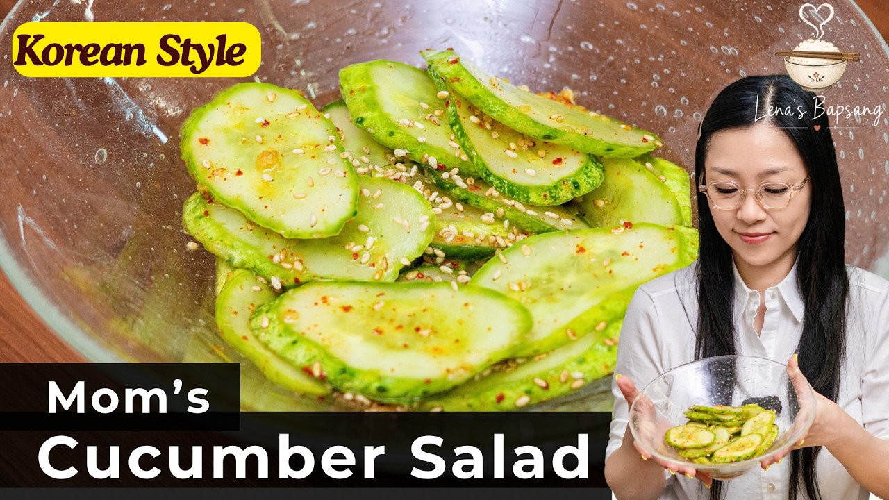 Lena’s Bapsang | Mom's Cucumber Salad | Easy Korean Recipes
