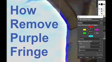 How to remove Purple Fringe - GIMP