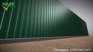 Монтаж забора из профнастила Монтаж забора из профнастила