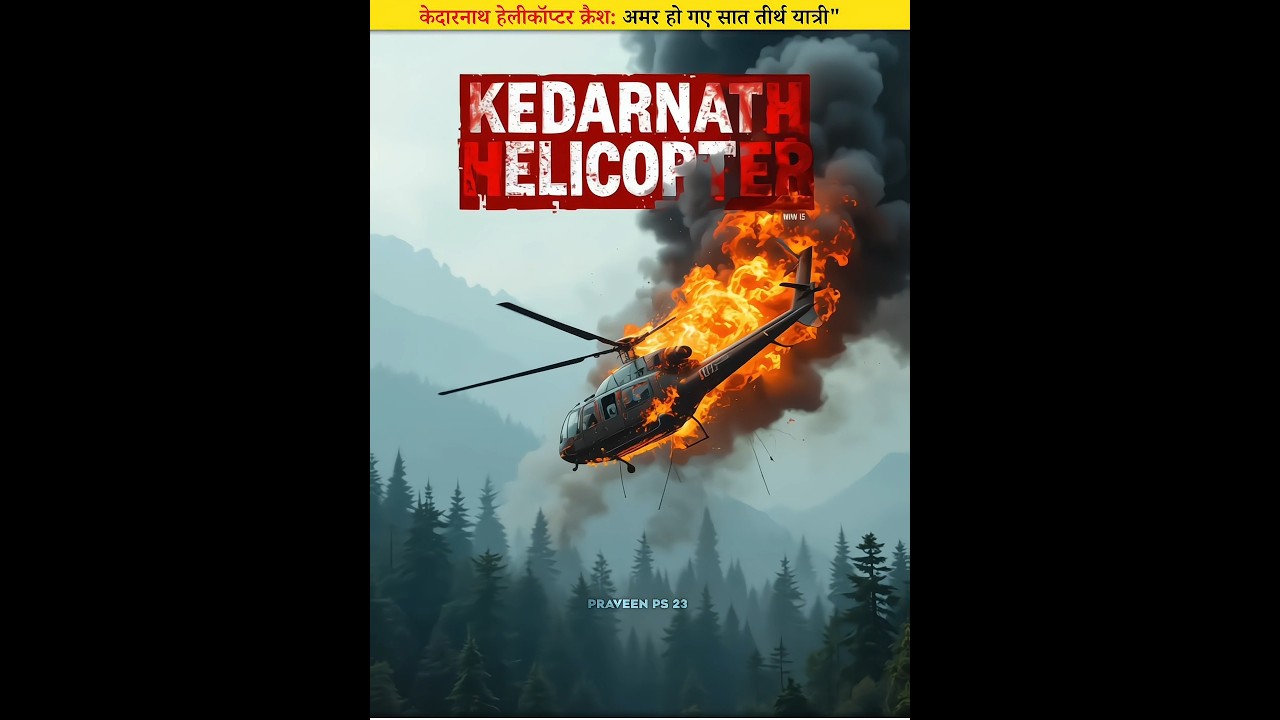 केदारनाथ हेलीकॉप्टर क्रैश: अमर हो गए सात तीर्थ यात्री"