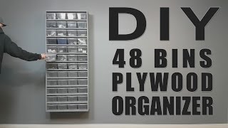 DIY Build - One Sheet Plywood - 48 Bins Organizer by SEB TECH DIY 32,208 views 7 years ago 3 minutes, 53 seconds