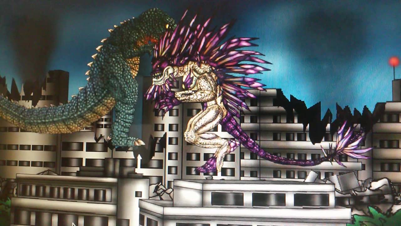 Godzilla daikaiju battle royale: gorosaurus vs krystalak ( AI vs Ai.