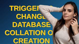Dba: Trigger to change Database collation on creation