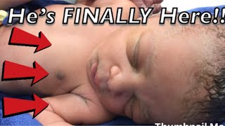 He’s finally here!! Janai has the baby!!