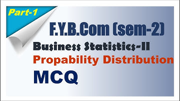 MCQ-part-1 (binomial Distribution) | F.Y.B.com sem 2 | statistics