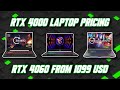 RTX 4060 4070 Laptop Pricing in US UK and Malaysia | 4060 at 1099 USD | Indian Pricing same as UK ?!