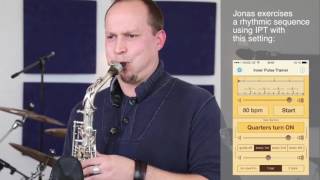 The Inner Pulse Trainer App exemplifications Saxophone