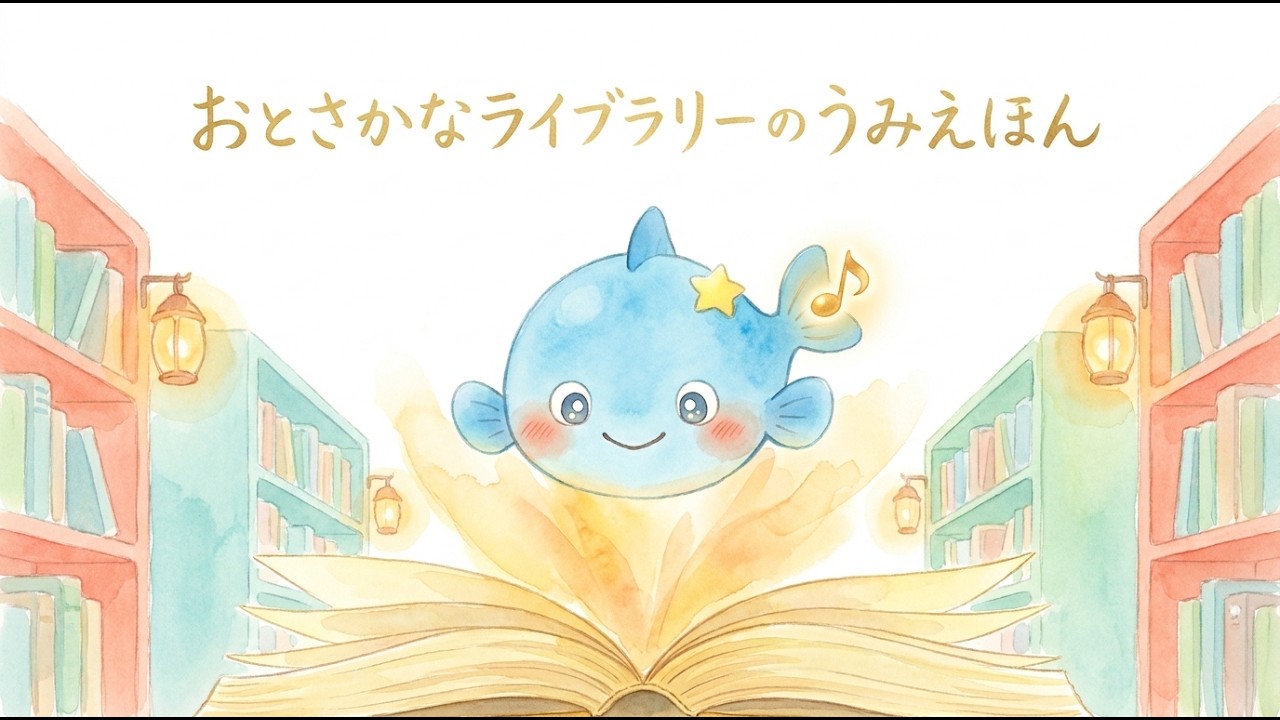 📖✨ A Magical Ocean World! The Otosakana Library's Sea Picture
