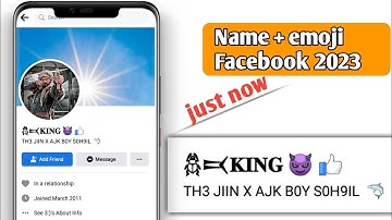 How to make name + emoji 😈 Facebook account 2023 // Name emoji Facebook account kesy bnayen 2023