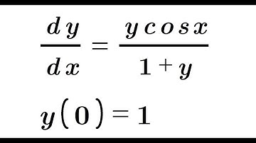 Separation of variables differential equation with initial condition and a graph