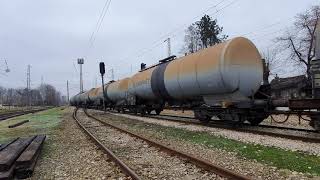 Bulmarket With Heavy Train Leaving Station Obraztsov Chiflik