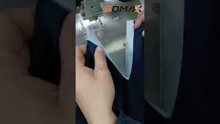Auto poloshirt front placket setter machine with knife cutting#sewing #machine #knittingfactory