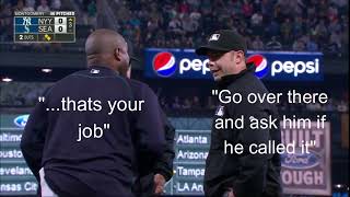 Lloyd McClendon Ejected After A-Rod Check Swing, A Speechreading.