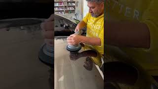 Keçe Pastanın Üstüne Orbital Pasta Vurma Işlemi