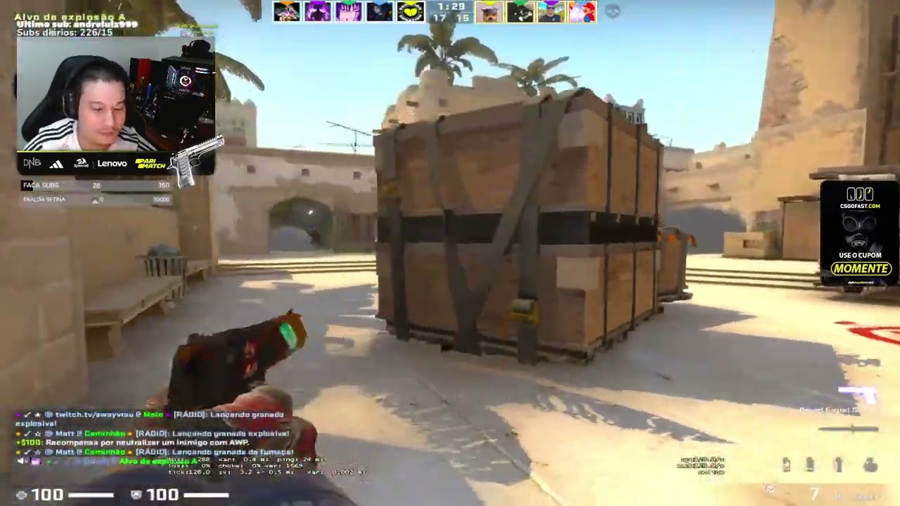 MOMENTE USANDO WALL?VAZOU TUDO!