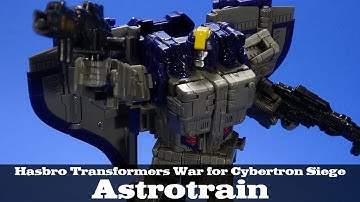Transformers Astrotrain Hasbro War for Cybertron Siege Decepticon Action Figure Review