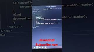 how to creat code for even odd in JavaScript #javascript #html #computer #python